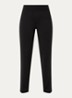 High waist slim fit broek met ritszakken - Zwart