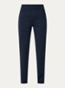 High waist slim fit broek met ritszakken - Donkerblauw