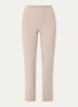 High waist slim fit broek met ritszakken - Beige