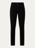 High waist slim fit jeans met gekleurde wassing - Zwart