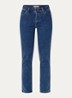 High waist slim fit jeans met gekleurde wassing - Indigo