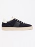 Jase Morris sneaker van suède met leren details - Donkerblauw