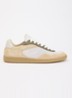 Ray Joss sneaker van suéde met details van mesh en leer  - Creme