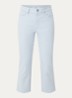 Chloe mid waist skinny fit capri broek met gekleurde wassing - Donkerblauw