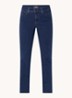 Ellison high waist straight leg jeans met stretch - Donkerblauw
