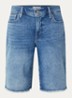 Lilly mid waist straight fit korte broek van denim - Indigo