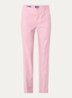 Marilyn high waist straight fit broek in linnenblend met steekzakken - Lichtroze