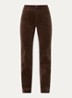 Marilyn high waist straight fit chino van corduroy - Bruin
