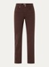 Marilyn high waist straight leg jeans met steekzakken - Chocoladebruin