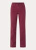 Marilyn high waist straight leg jeans met steekzakken - Bordeauxrood