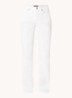 Marilyn mid waist straight fit chino met stretch - Wit