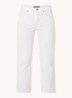 Marilyn mid waist straight leg cropped jeans met gekleurde wassing - Wit