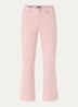 Marilyn mid waist straight leg cropped jeans met gekleurde wassing - Lichtroze