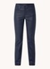 Marilyn mid waist straight leg jeans met gekleurde wassing - Donkerblauw