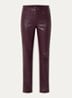 Marilyn mid waist straight leg jeans met gekleurde wassing - Aubergine