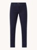 Sheri mid waist slim fit jeans met stretch - Donkerblauw