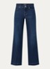 Teresa high waist wide leg jeans met steekzakken - Indigo