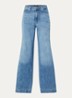 Teresa low waist wide fit jeans met steekzakken - Kobaltblauw