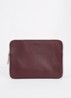 Laptophoes van leer 14 inch - Bordeauxrood