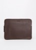 Laptophoes van leer 14 inch - Chocoladebruin