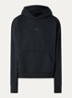 Metal rise hoodie met kangoeroezak - Zwart