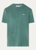 Lowercase Pigment T-shirt met logoborduring - Zeegroen