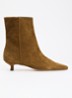 Mila Sensory enkellaarsje van leer - Camel