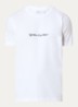 Script Arrow T-shirt met logoborduring - Wit