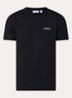 T-shirt met logo- en backprint - Zwart