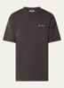 Crafted Face T-shirt met logo en backprint - Antraciet