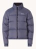 Puffer jack met donsvulling en opbergbare capuchon - Staalblauw