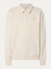 Signature sweater met polokraag en logoborduring - Beige