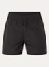 Signature zwemshorts met glanzende finish en ritszakken  - Zwart