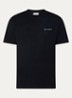T-shirt met logo- en backprint - Zwart