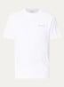 T-shirt met logo- en backprint - Wit