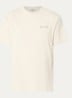 T-shirt met logo- en backprint - Creme