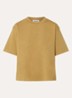 T-shirt met logoborduring - Camel