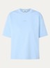 T-shirt met logoborduring - Lichtblauw