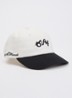 Varsity pet met logoborduring - Wit