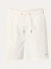 Zwemshort met streepprint en steekzakken - Gebroken wit