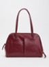 Brooklyn schoudertas met logo - Kersenrood