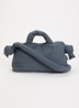 Mini Ona crossbodytas met afneembare schouderriem - Blauwgrijs