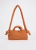 Mini Ona crossbodytas met afneembare schouderriem - Oranjebruin