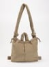 Ona gewatteerde crossbodytas van corduroy - Khaki