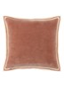 Galons sierkussenhoes 45 x 45 cm - Steenrood