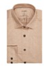 Regular fit overhemd van jersey - Zand