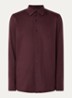 Regular fit overhemd van jersey - Steenrood