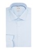 Slim fit overhemd met microdessin - Lichtblauw