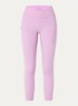 Performance high waist skinny fit cropped trainingslegging met logo - Roze