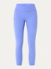 Performance high waist skinny fit cropped trainingslegging met logo - Lichtblauw
